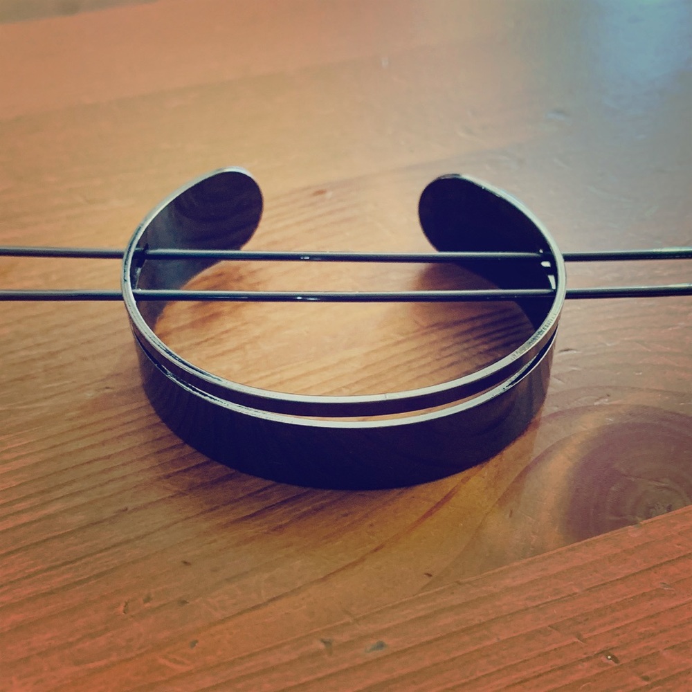 Gunmetal Bun Cuff for Hair & Wrist Bracelet NEW